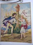 GOBELIN  36 X 28 CM,  PAR PRED VODNIM STOLPOM