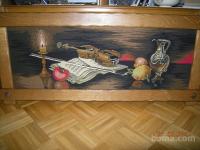 Gobelin (motiv violina, knjiga in tihožitje)