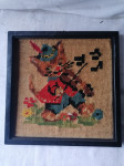 Gobelin v lepem okvirju brez stekla 22 x 22 cm