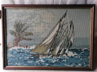 Gobelin v lepem okvirju s šipo 55 x 40 cm