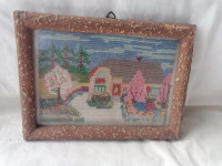 Gobelin v okvirju s steklom 20 x 15 cm