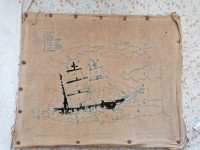 Gobelin v pripravi brez okvirja in stekla 52 x 43 cm