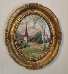 Gobelin Wiehler z okvirjem - Cerkvica