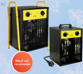 Industrijski električni grelec 1x3kW in 1x9kW z termostatom
