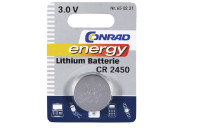 Gumbna baterija CR2450 litijeva Conrad energy 3V