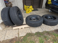 Prodam malo rabljene pnevmatike na platiščih cca 2500km 225/60/16 m+s