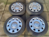 ORIG. PLATIŠČA 4X98, FIAT 500, 14 col,+ gume 175 65 14 M+S(6mm)