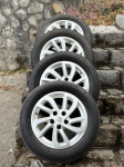 Alu platišča Renault 16’’ 5×114.3, letne gume 205/60 R16, TPMS senzor