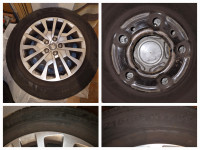 Platišča 17'', 5 lukenj, Peugeot PVC pokrovi + zimske pnevmatike Kumho
