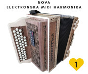 NOVE ELEKTRONSKE MIDI DIATONIČNE HARMONIKE, FRAJTONARCE