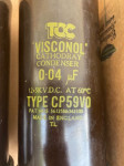 visokonapetostna kondenzatorja 0,04 µF = 4000 nF / 12,5 kV