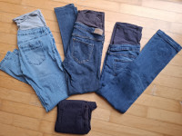 Dolge jeans hlače za nosečnost