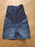 jeans kratke hlače, nosečniške, mamalicious, XS