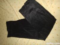 Nosečniške hlače-črne, žametne,BNA, VEL.M