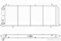 Hladilnik vode 131508A4 - Audi 100 76-90