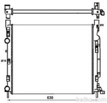 Hladilnik vode 606208A2 - Mercedes-Benz Citan 12-