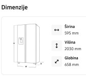 Hladilnik Samsung: RB7300 TWC Bespoke Hladilnik z zamrzovalnikom spoda
