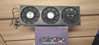 6x Argb črni ventilatorji 120mm, klik sistem