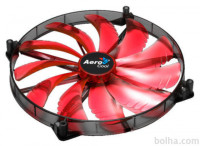 AeroCool Silent Master 200mm Red LED Cooling Fan