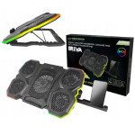 LED RGB igr. LCD hlad. podl. za pren. rač. 5x ven. 2x USB BREVA