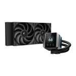 DeepCool MYSTIQUE 240 Black tekoče hlajenje za procesor z LCD zaslonom