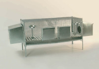 Kletka za dve zajkli  z gnezdi 120cm (zajčnik)