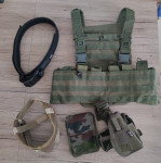 Airsoft oprema - jopič, pas, tok, zaščitna maska, torbica za pas
