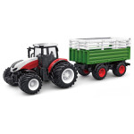 Amewi RC traktor s prikolico za živino LiIon 500mAh bel/6+