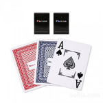Igralne karte POKERCLUB 1x rdeče, 1x modro hrbtišče
