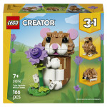 LEGO 31376 Creator 3-v-1 Prikupen hrček z rožo