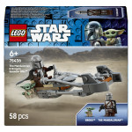 LEGO Star Wars 75436 Mandalorian in Grogu na svojem hitrem motorju