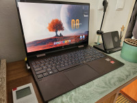 HP ENVY x360 Convertible, 15,4', 512 Gb, 16 Gb Ram, Ryzen 7,  Dodatki
