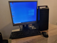 Namizni računalnik+monitor z SSD diskom