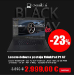 Lenovo delovna postaja ThinkPad P1 G7 – AKCIJA z ULTRA 9 in RTX4070!