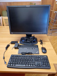 Lenovo postaja za prenosnik, monitor, tipkovnica, miška, adapter