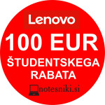 Študentski rabat 100 EUR - Lenovo