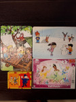 4× Puzzle - Disney , Lumpi, Nodi