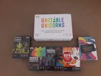 Prodajam družabno igro Unstable Unicorns z dodatki
