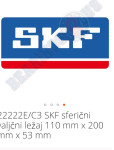 Skf sferični valjčni ležaj
