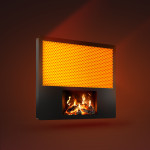 Infraboost 1700W IR grelnik v videzu kamina, WiFi, ogreva do 25 m²