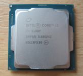 Procesor Intel Core i3-9100F s škatlo in coolerjem