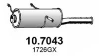 Izpuh 10.7043 - Citroen Xsara 97-05, zadnji lonec