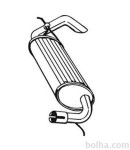 Izpuh 44.001A - Land Rover Freelander 98-10, zadnji lonec