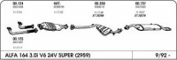 Izpuh Alfa Romeo 164 3.0i Super 24V 92- zadnji