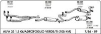 Izpuh Alfa Romeo 33 1.5 4x4 84-89 prednji