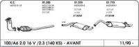 Izpuh Audi 100/A6 2.0/2.3 90- srednji