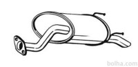 Izpuh Honda Jazz 02-12, zadnji lonec