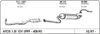 Izpuh Hyundai Atos 1.0 97- srednji