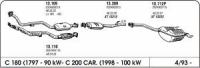 Izpuh Mercedes C 200 93-96 zadnji