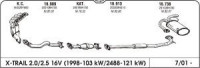 Izpuh Nissan X-Trail 2.0/2.5i 2.2 DCI 01- zadnji